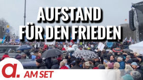 Am Set: Demonstration "Aufstand für den Frieden" am 25.2.2023 in Berlin by apolut